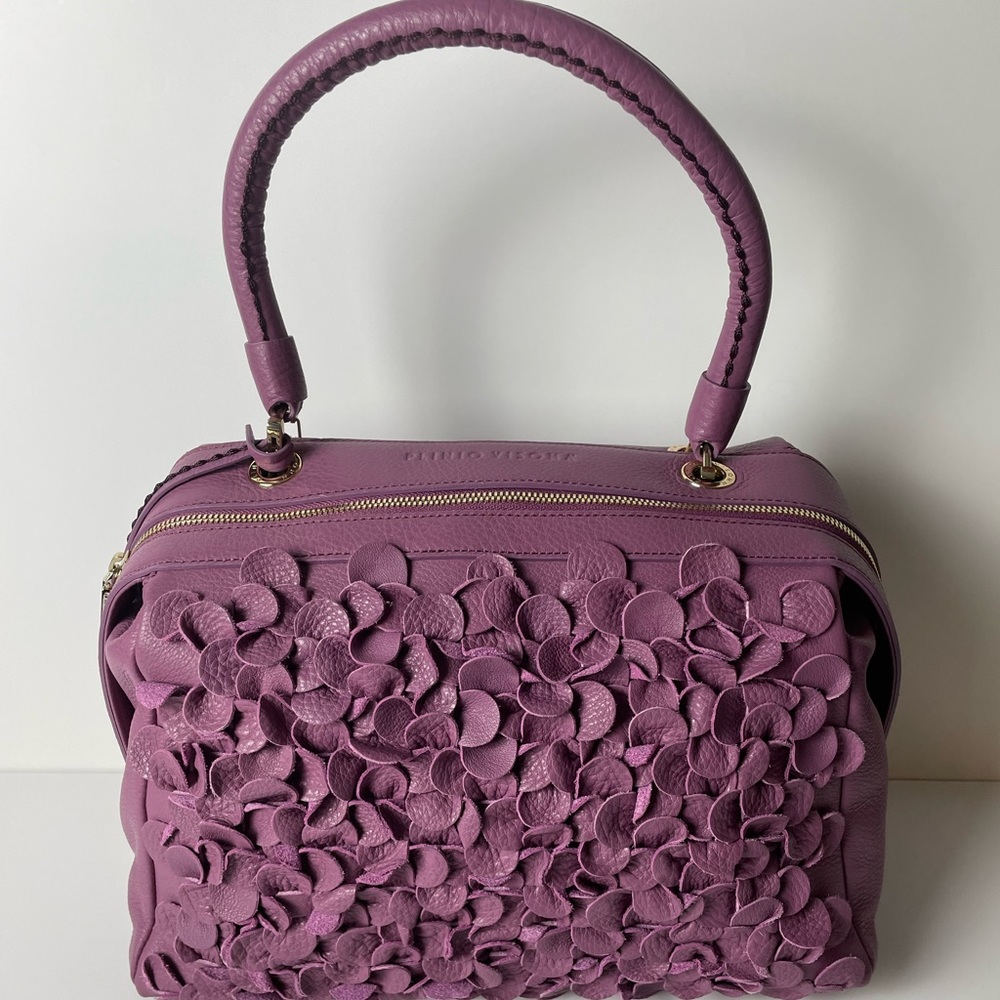 Authentic New Plinio Visona Italia Handbag in full grain calf skin